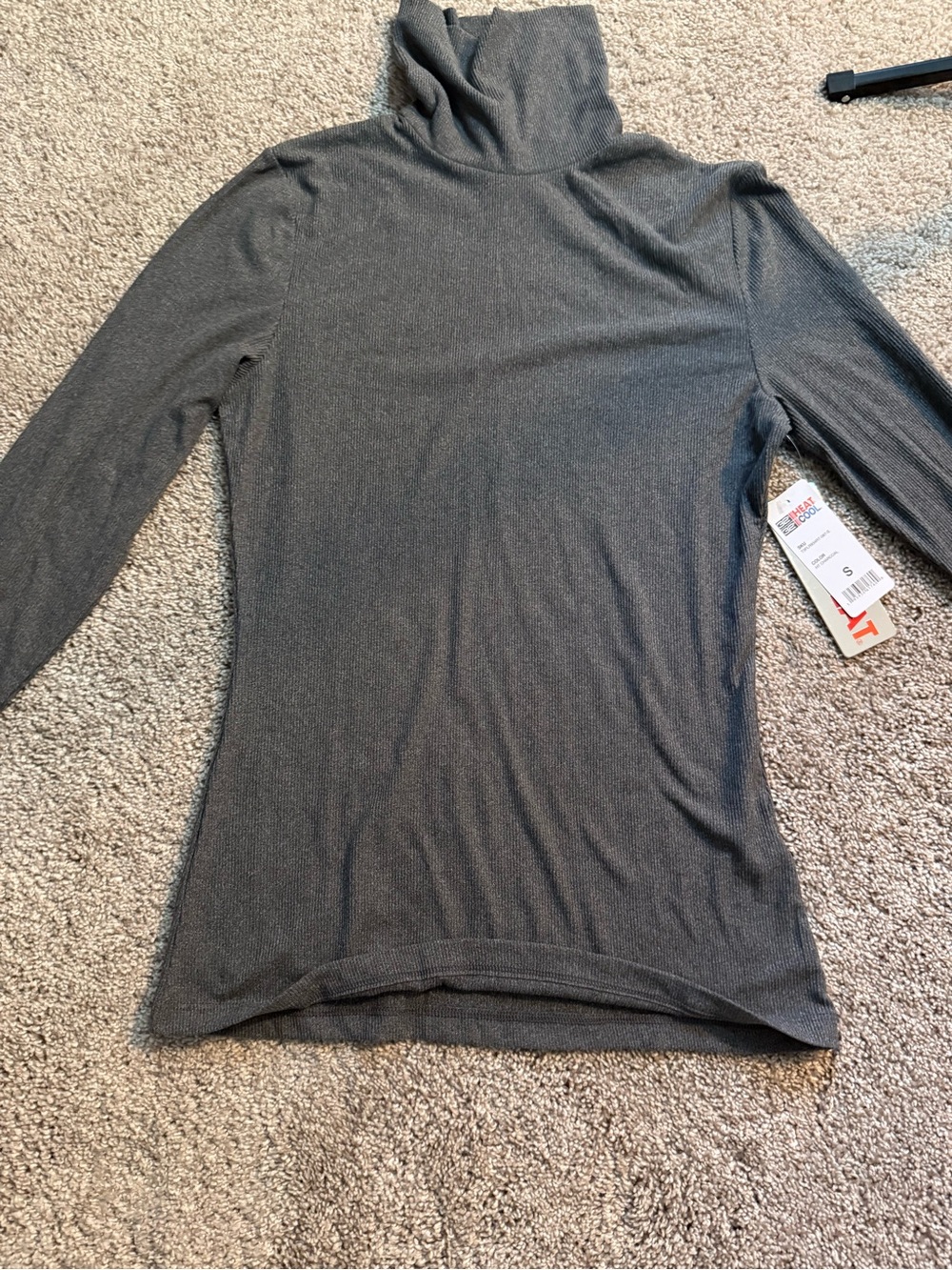 32 Degrees Gray Long-Sleeve Turtleneck Top